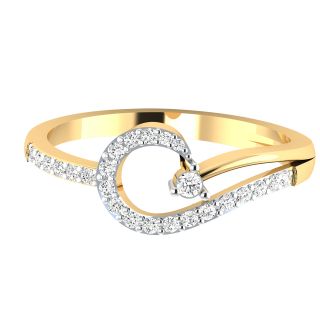 Moriko Round Diamond Dainty Ring