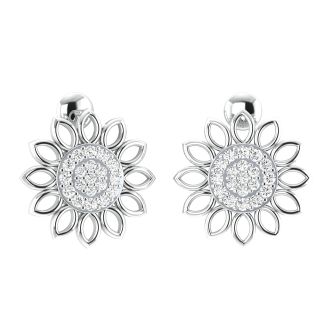 Daisy Diamond Stud Earrings