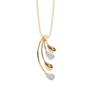 Winter Layers Diamond Pendant