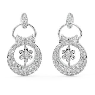 The Spherical Flower Diamond Stud Earrings