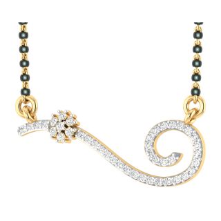 Asma Round Diamond Mangalsutra