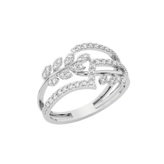 Gold Charm Diamond Engagement Ring