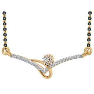 Amirah Round Diamond Mangalsutra