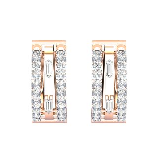 Amaira Round Diamond Bali Earrings