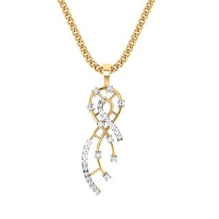 Melker Round Diamond Office Wear Pendant