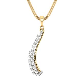 Sven Round Diamond Office Wear Pendant