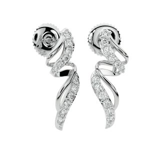 Aaron Round Diamond Stud Earrings