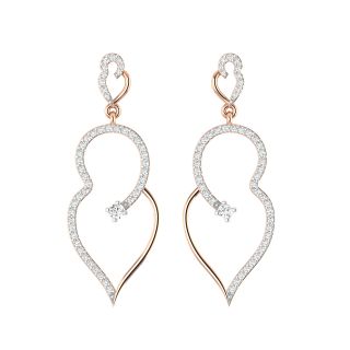 Designer Inspired Diamond Dangler Earrings