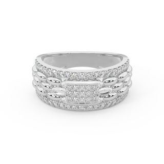 Decorative Diamond Men's Ring