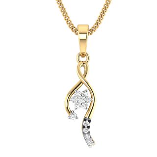 Andrya Round Diamond Office Wear Pendant