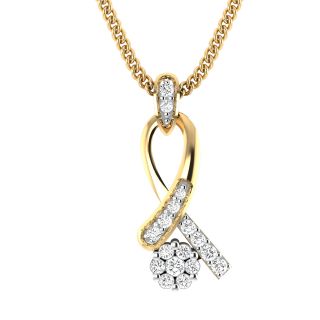 Verner Round Diamond Office Wear Pendant