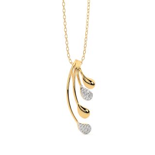 Winter Layers Diamond Pendant