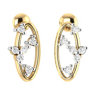 Enar Round Diamond Stud Earrings