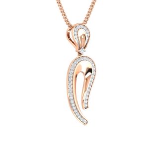 Ajat Round Diamond Office Wear Pendant