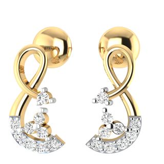 Lucio Round Diamond Stud Earrings