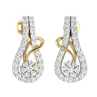 Larry Round Diamond Stud Earrings