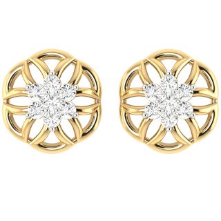 Aaliyah Round Diamond Stud Earring