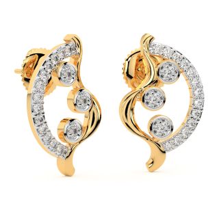 Winter Staples Gold Diamond Earrings