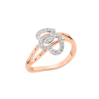 Sparkling Dual Heart Diamond Ring