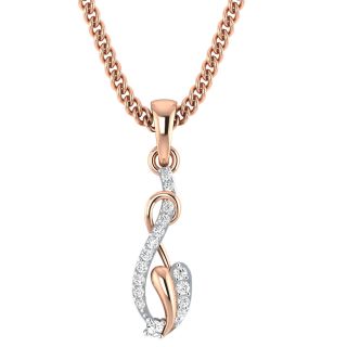 Sadie Round Diamond Office Wear Pendant