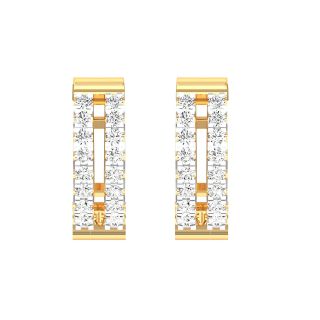 Vera Round Diamond Bali Earrings