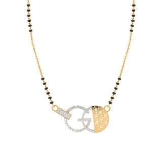 G Design Diamond Mangalsutra With Chain