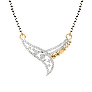 Lehel Diamond Mangalsutra With Chain