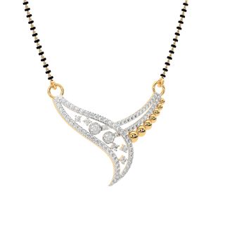 Lehel Diamond Mangalsutra With Chain