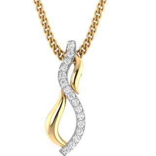 Emery Round Diamond Office Wear Pendant