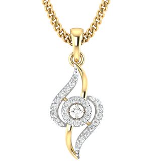 Brielle Round Diamond Office Wear Pendant