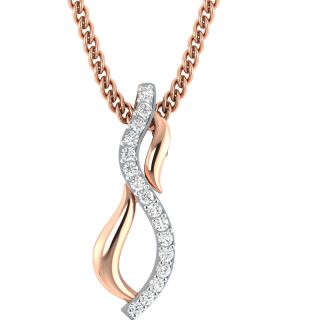 Emery Round Diamond Office Wear Pendant