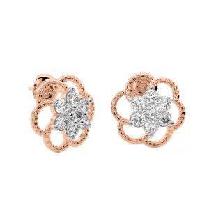 Daisy Diamond Stud Earrings