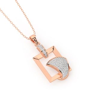 Designer Geometric Diamond Pendant