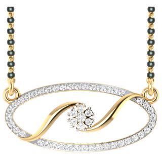 Kashvi Round Diamond Wedding Mangalsutra