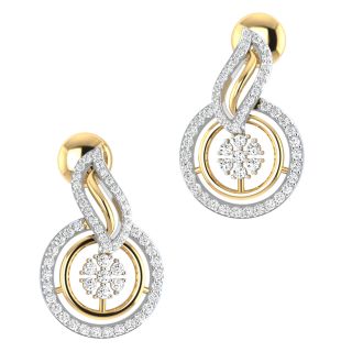 Remi Round Diamond Stud Earrings