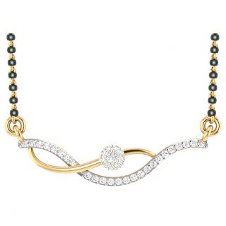 Miranda Round Diamond Mangalsutra