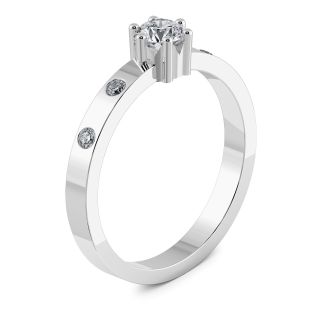 Victoria Diamond Solitaire Ring