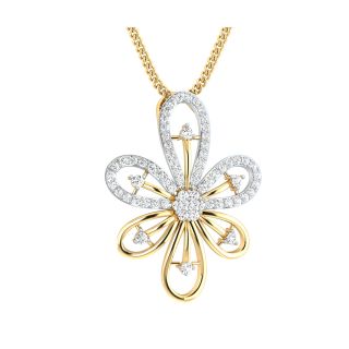 Aganya Round Diamond Pendant