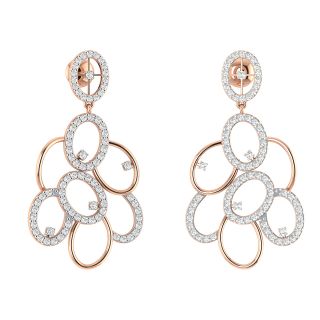 Grapewine Diamond Dangler Earrings
