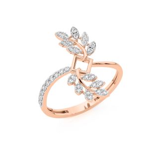 Diamond Leafy Tales Ring