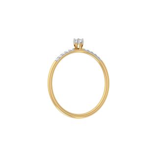 Simple Design Diamond Dainty Ring