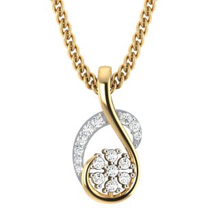 Ariana Round Diamond Office Wear Pendant