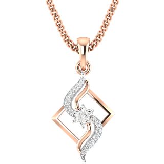 Vivian Round Diamond Office Wear Pendant