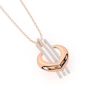 Linear Equation Diamond Pendant