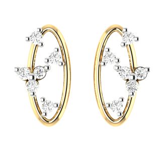 Enar Round Diamond Stud Earrings