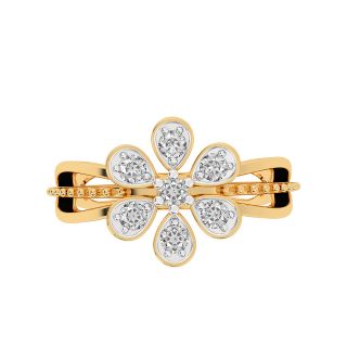 Blake Flower Design Diamond Ring