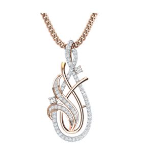 Josie Round Diamond Office Wear Pendant