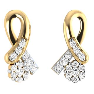 Mark Round Diamond Stud Earrings