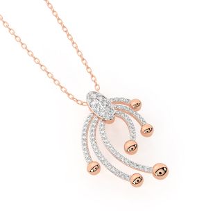 Gold Elegant Boho Diamond Pendant