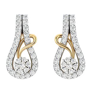 Larry Round Diamond Stud Earrings